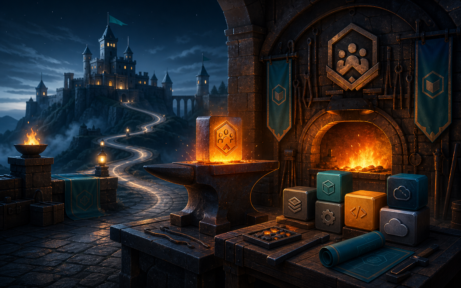 Forge foundry shaping reusable software blocks